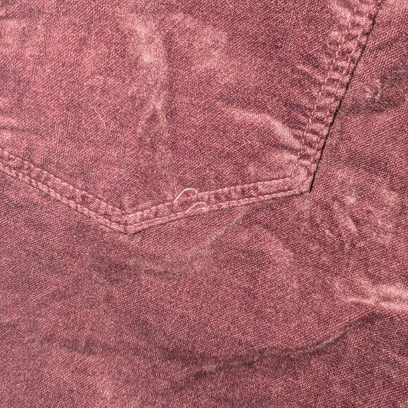 J Brand Maria High Rise Skinny Jeans Pants Stretch Velvet Oxblood Burgundy 8 - Picture 6 of 7